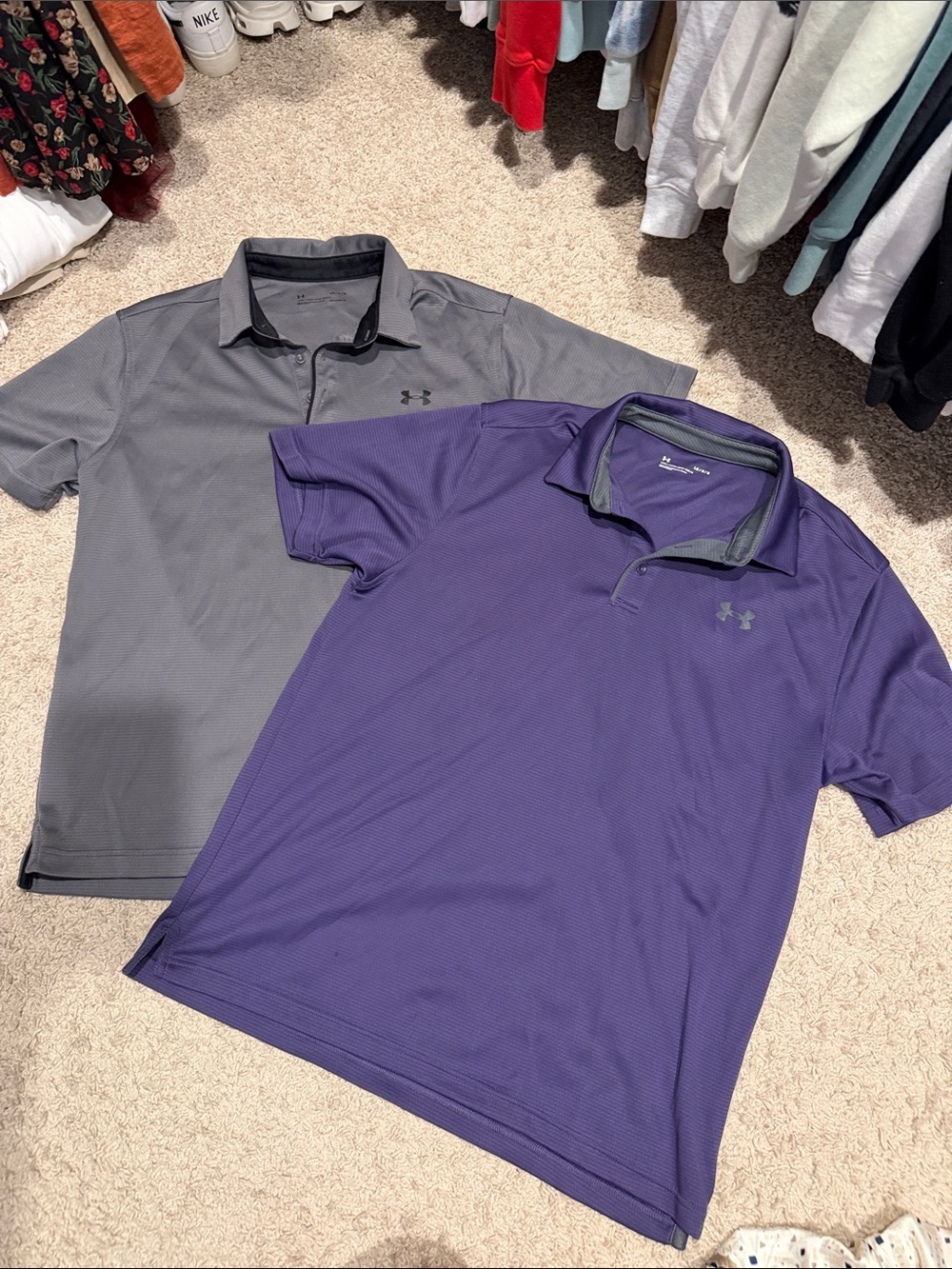 Set of 2 Under Armour Men’s Polo Shirt Size Large